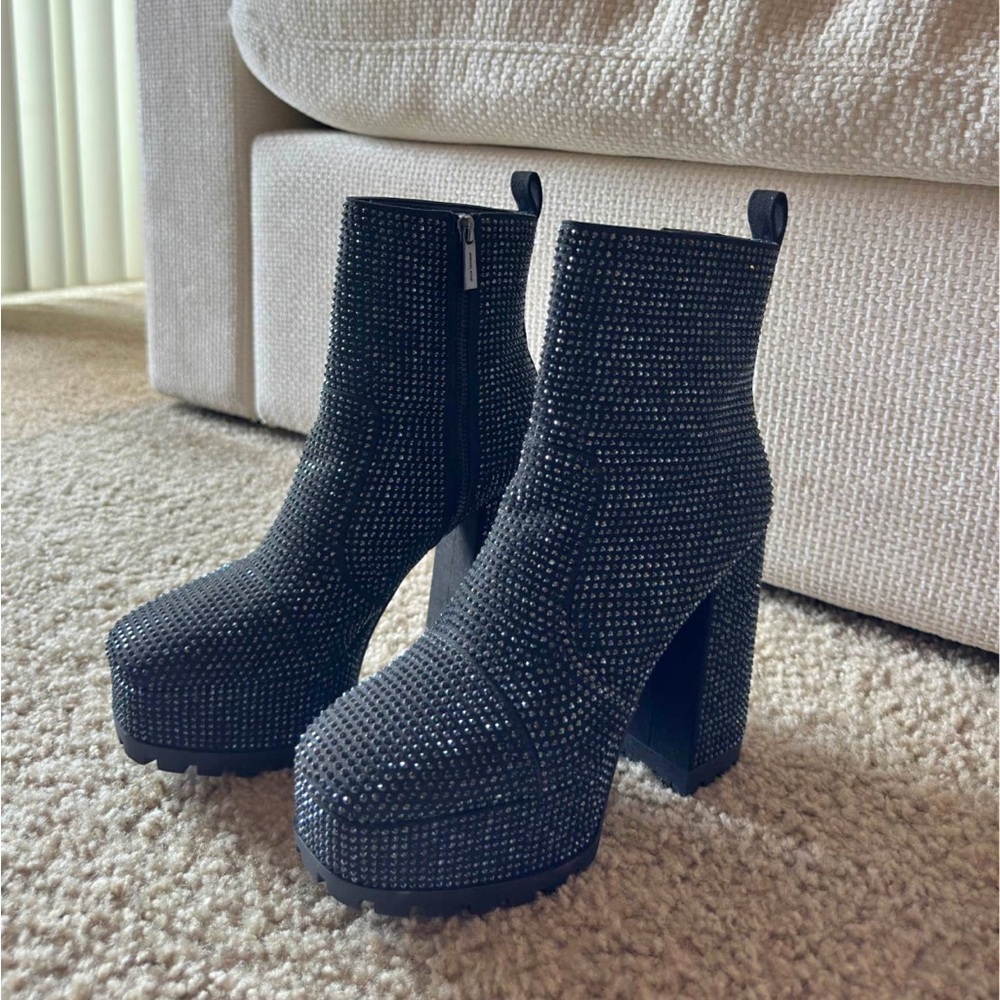 Michael Kors Enya Embellished Platform Boots